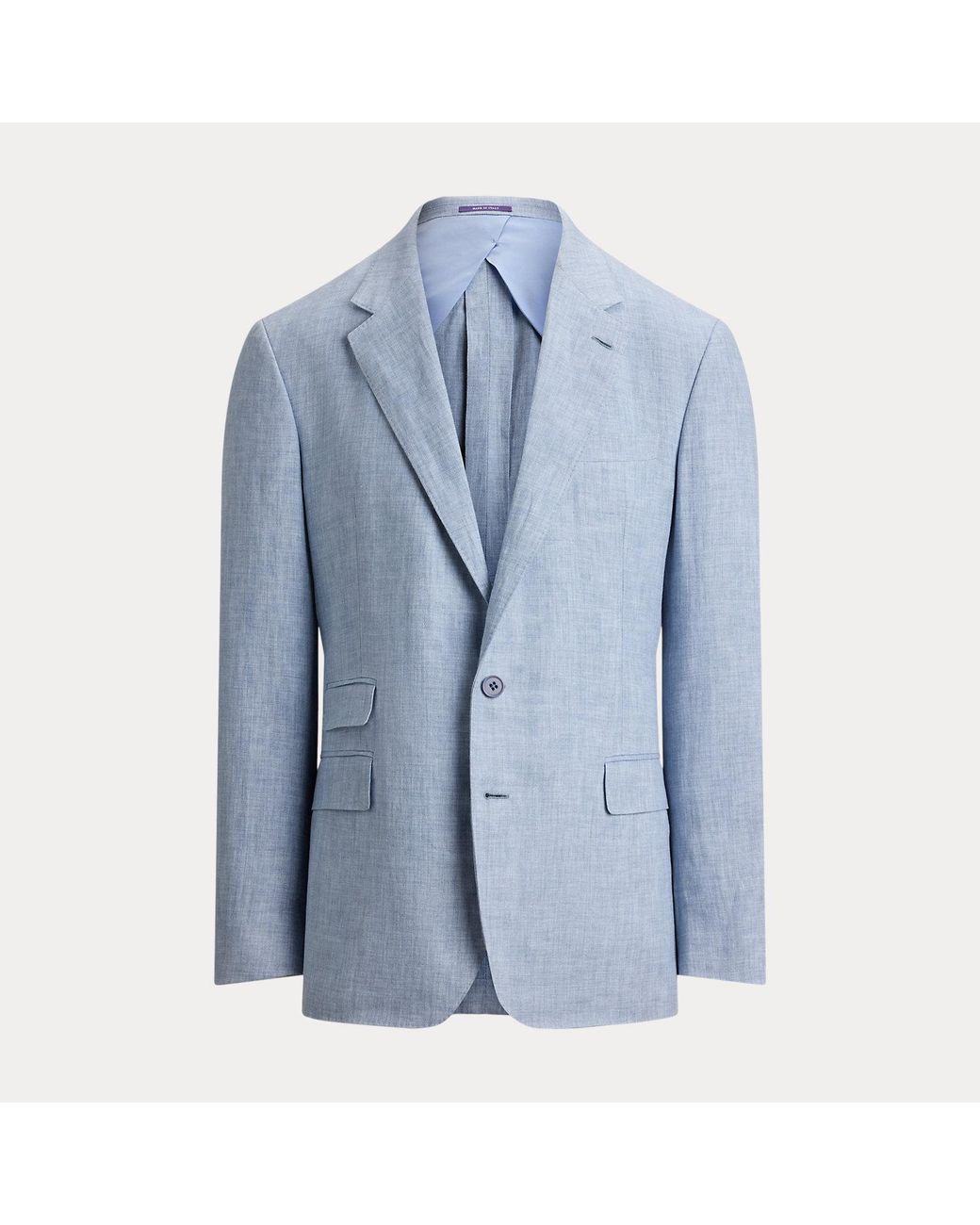 Ralph Lauren Blue Glenn Hand-Tailored Chambray Jacket for men