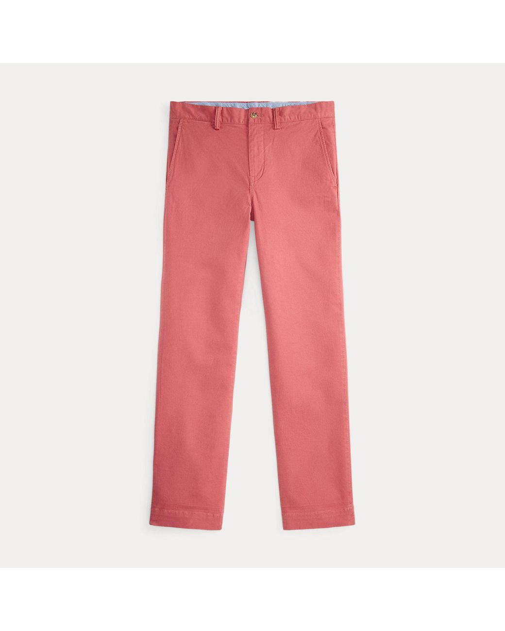 Polo Ralph Lauren Red Stretch Straight Fit Washed Chino Pant for men