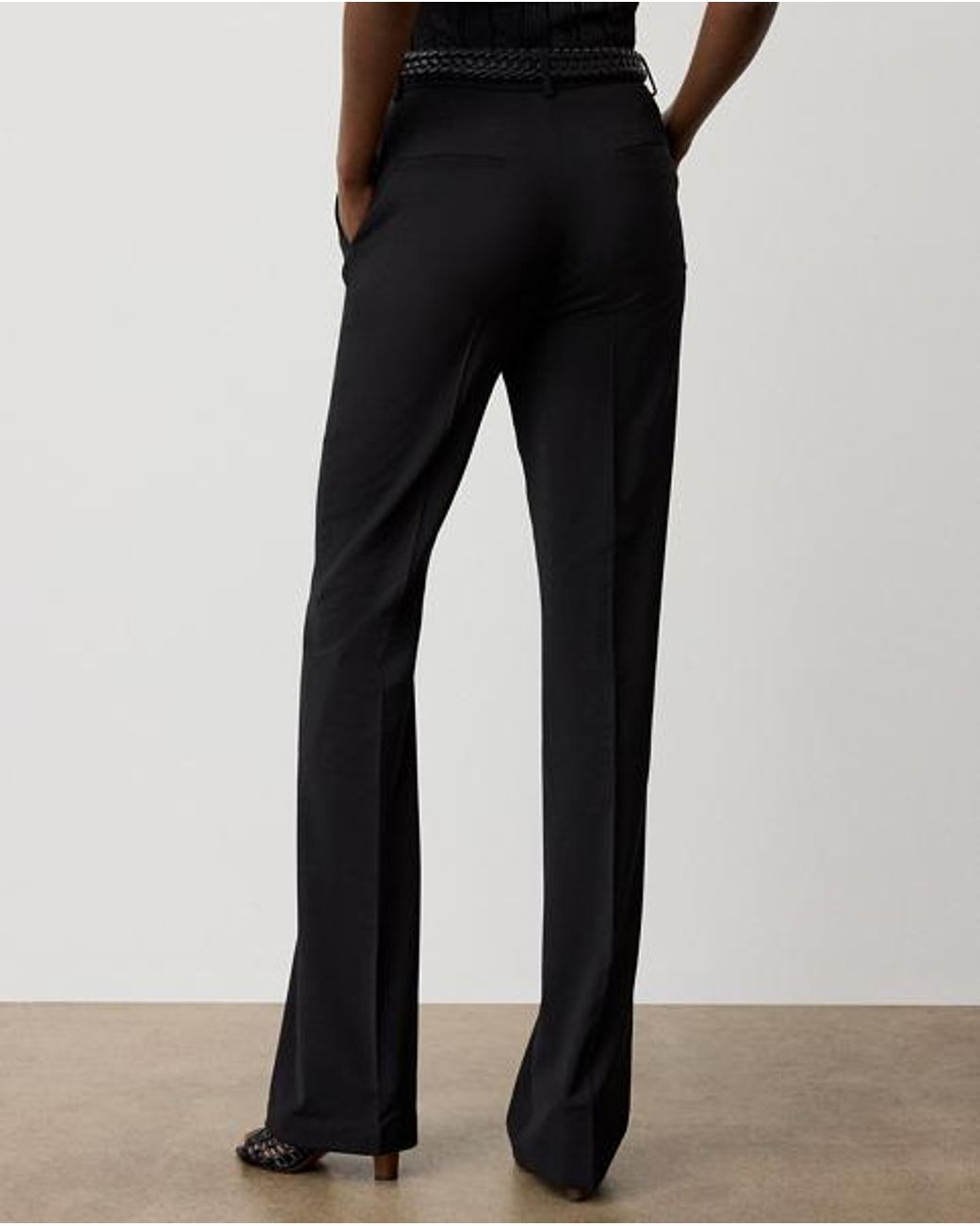 Ralph Lauren Black Wrigley Wool-Blend Trousers