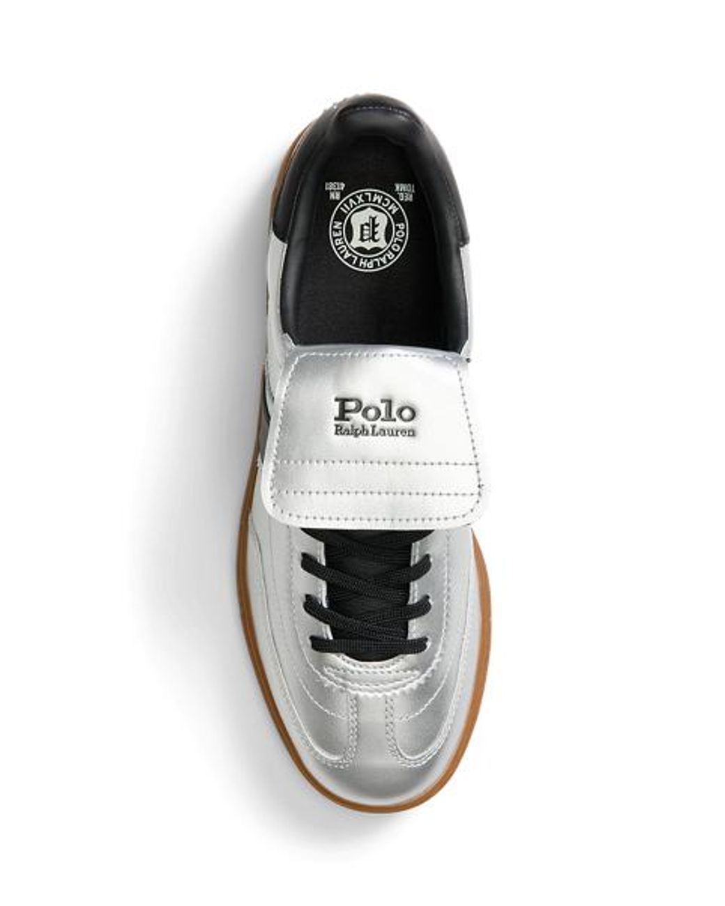 Polo Ralph Lauren Bedford Metallic Leather Trainer
