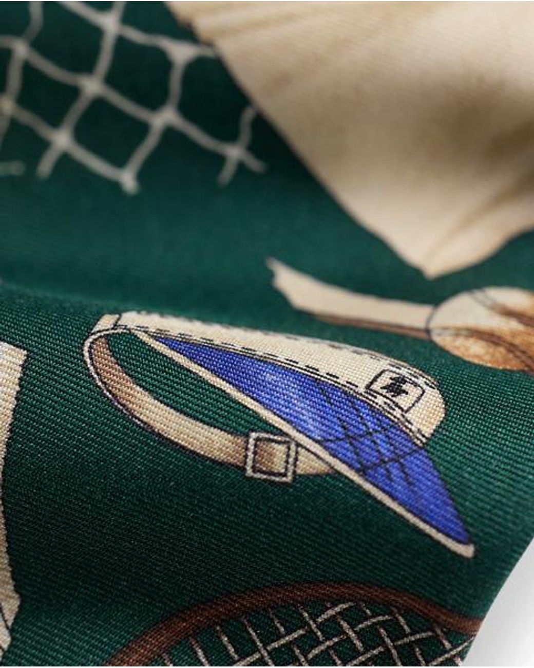 Polo Ralph Lauren Green Tennis-Print Silk Tie for men