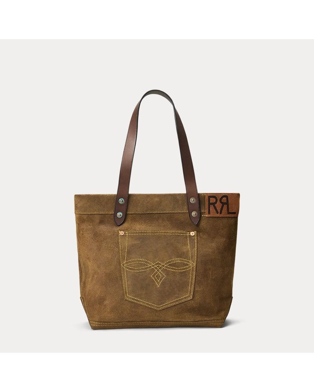 RRL Limited-Edition Suede Tote in Brown for Men | Lyst UK