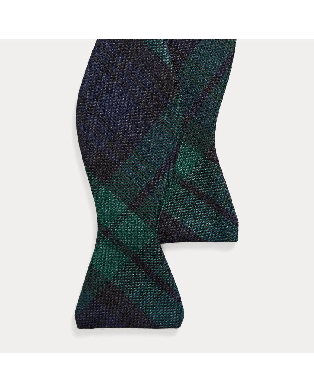 Polo Ralph Lauren Blue Tartan Wool Bow Tie for men