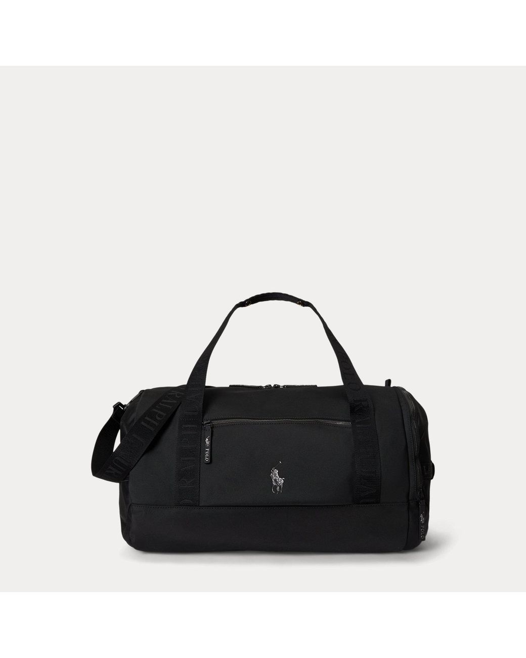 Polo Ralph Lauren Black Logo-Trim Duffel for men