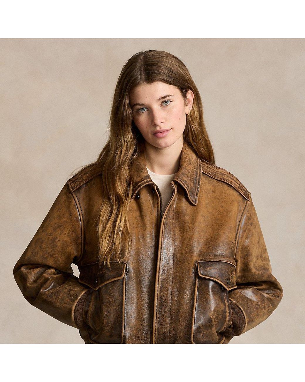 Lara Leather Bomber Jacket Ultimate Style And Comfort main image 1