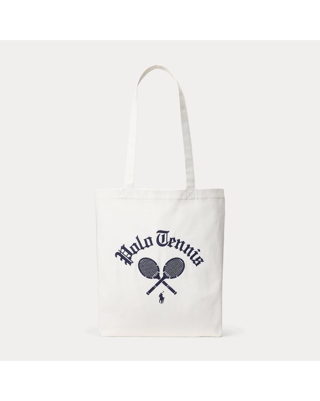 Polo Ralph Lauren White Us Open Polo Tennis Shopper Tote for men