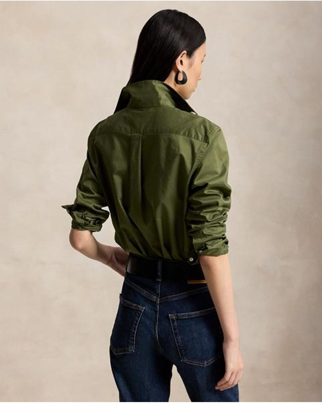 Polo Ralph Lauren Green Classic Fit Cotton Twill Shirt
