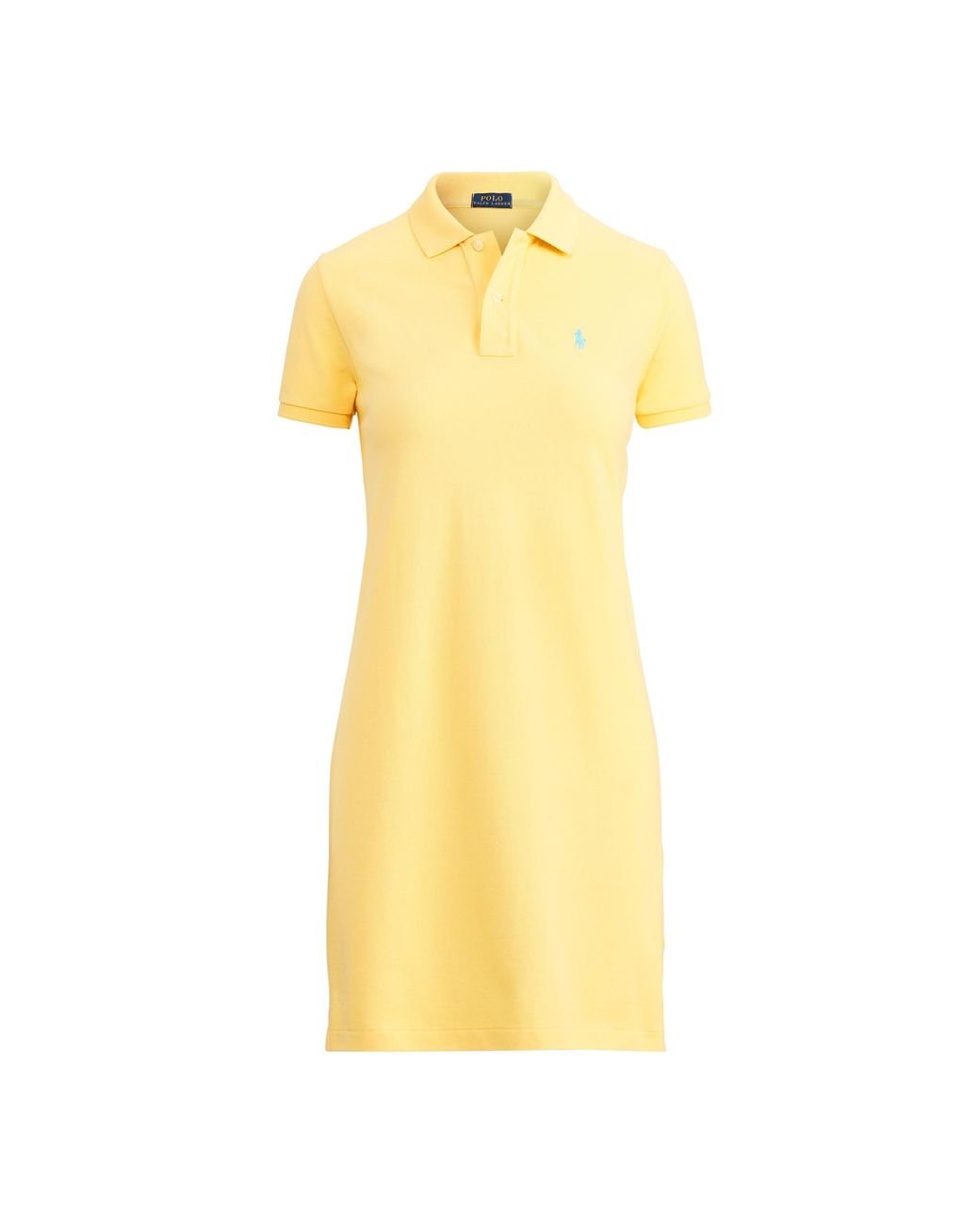 Ralph Lauren Cotton Mesh Polo Dress In Empire Yellow Size S Lyst