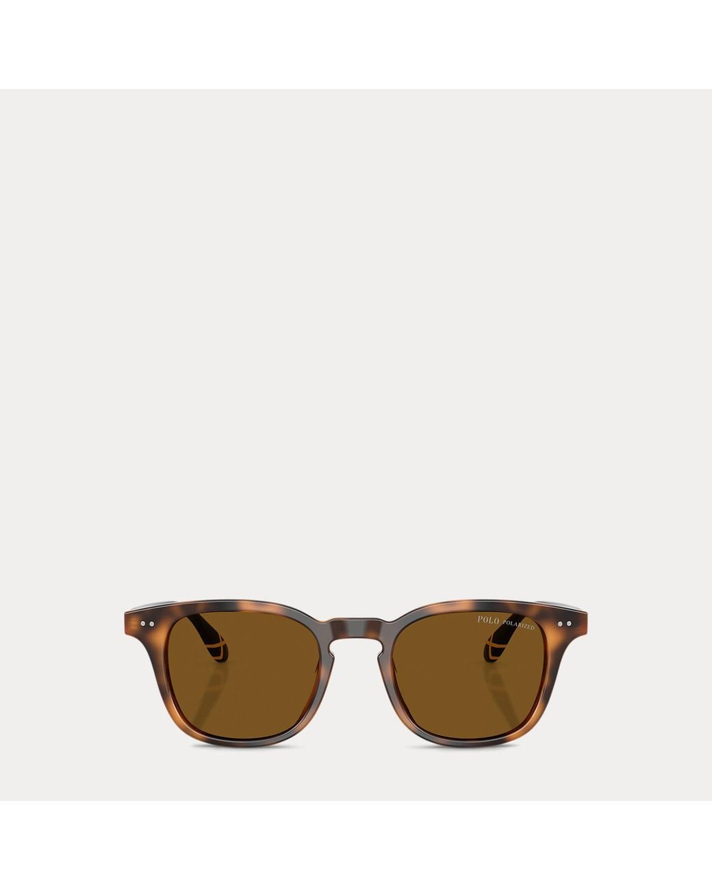 Polo Ralph Lauren Natural Heritage Rowing-Stripe Round Sunglasses for men