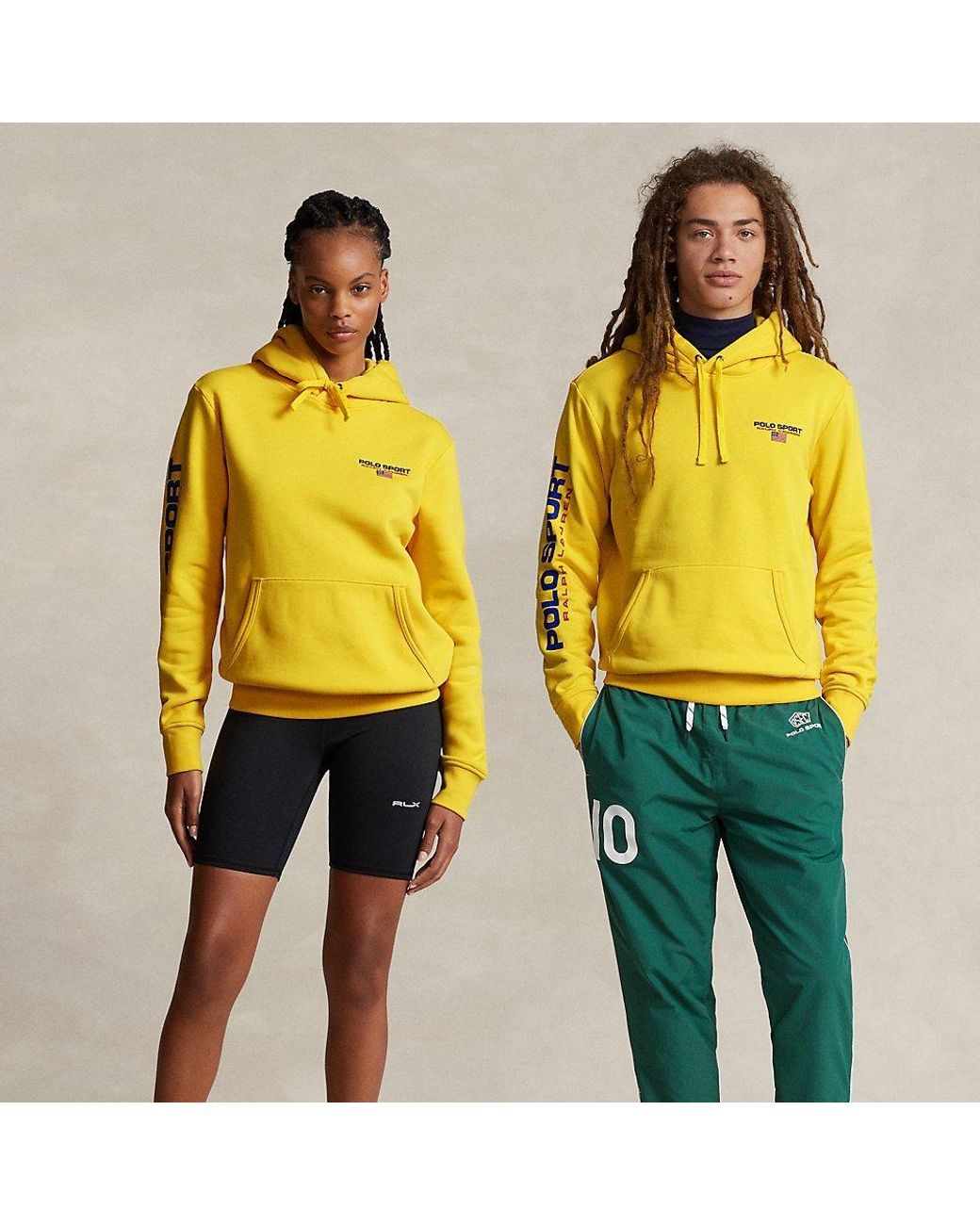 Ralph Lauren Polo Sport Fleece Hoodie in Yellow for Men | Lyst