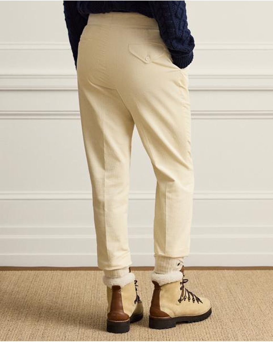 Ralph Lauren Natural Hand-Tailored Corduroy Trousers for men