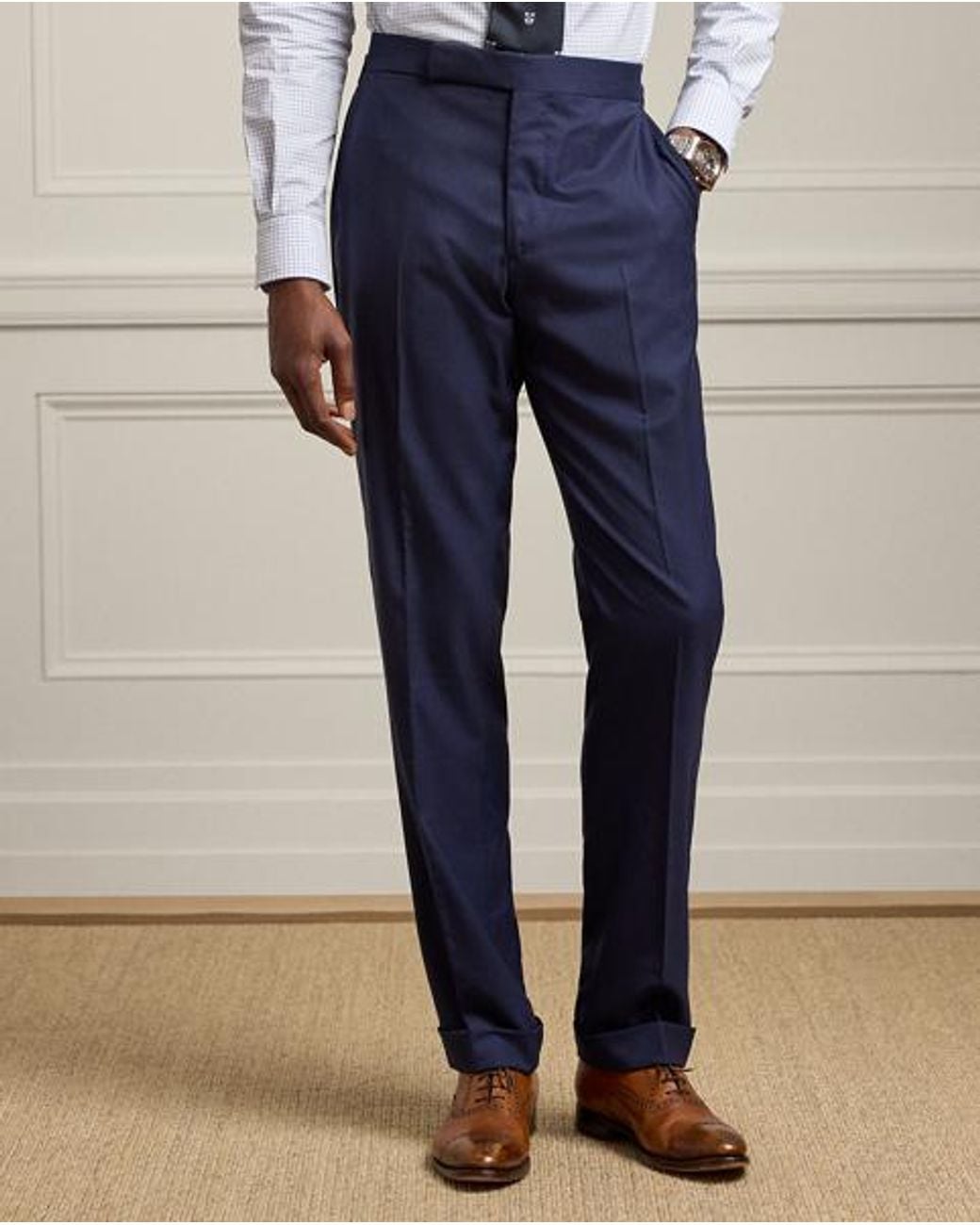 Ralph Lauren Blue Gregory Hand-Tailored Wool Serge Suit for men