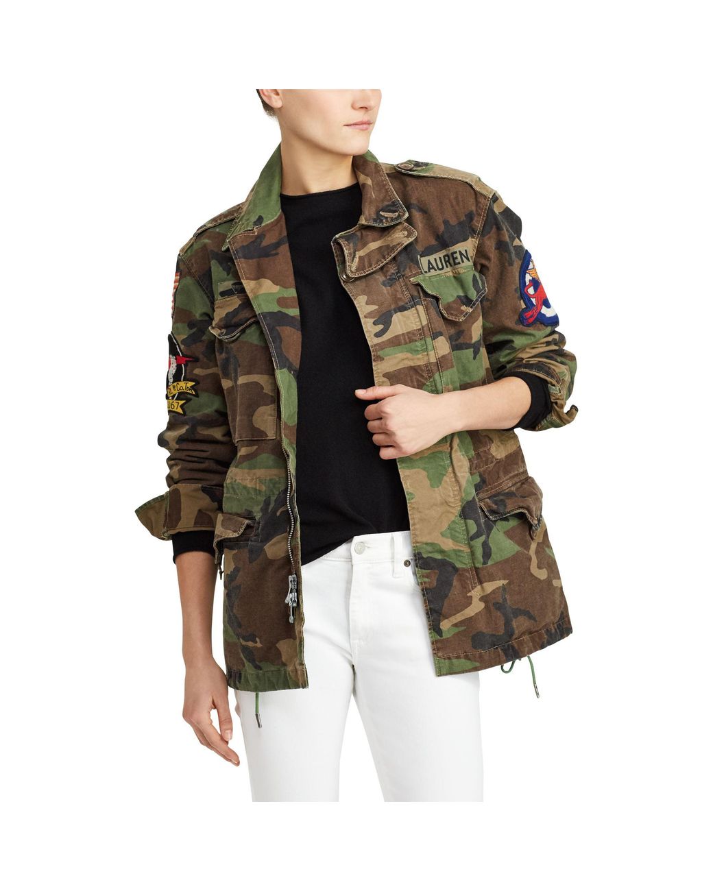 Total 68+ imagen polo ralph lauren camo field jacket with patches ...