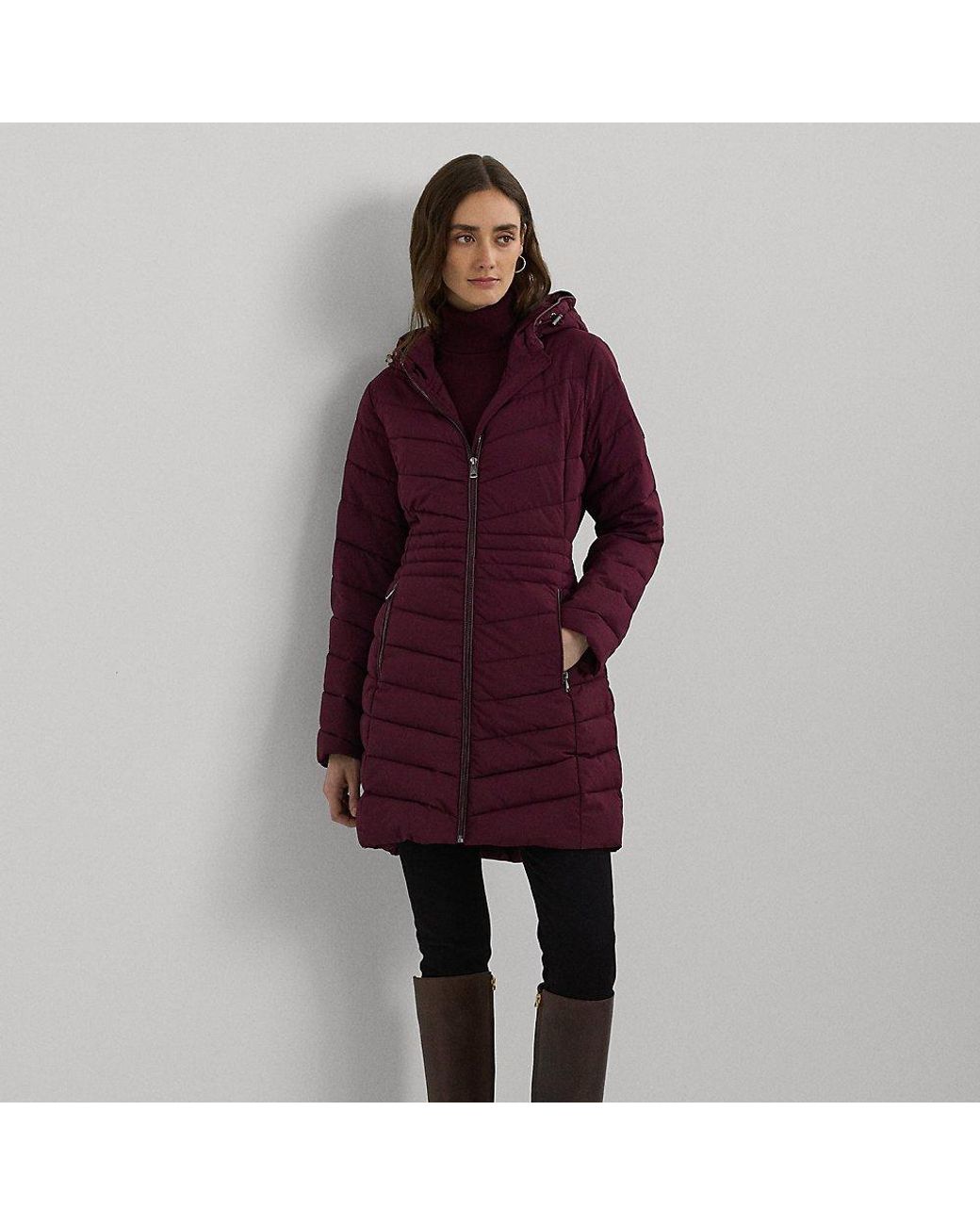 Ralph lauren chevron quilted down jacket hotsell