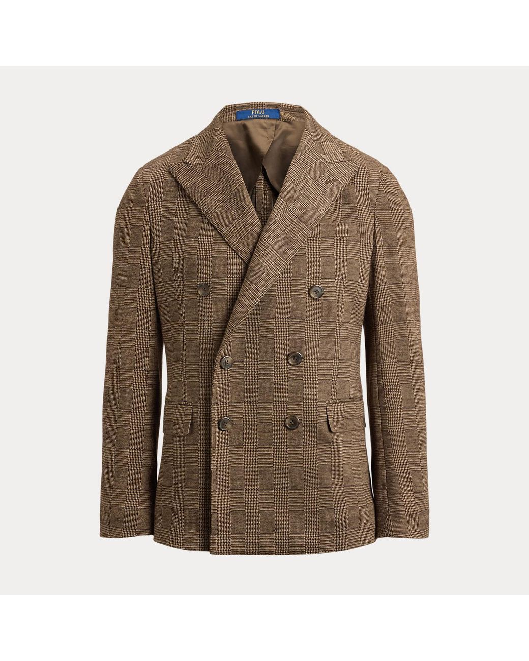 Polo Ralph Lauren Brown Polo Soft Modern Fit Plaid Blazer for men