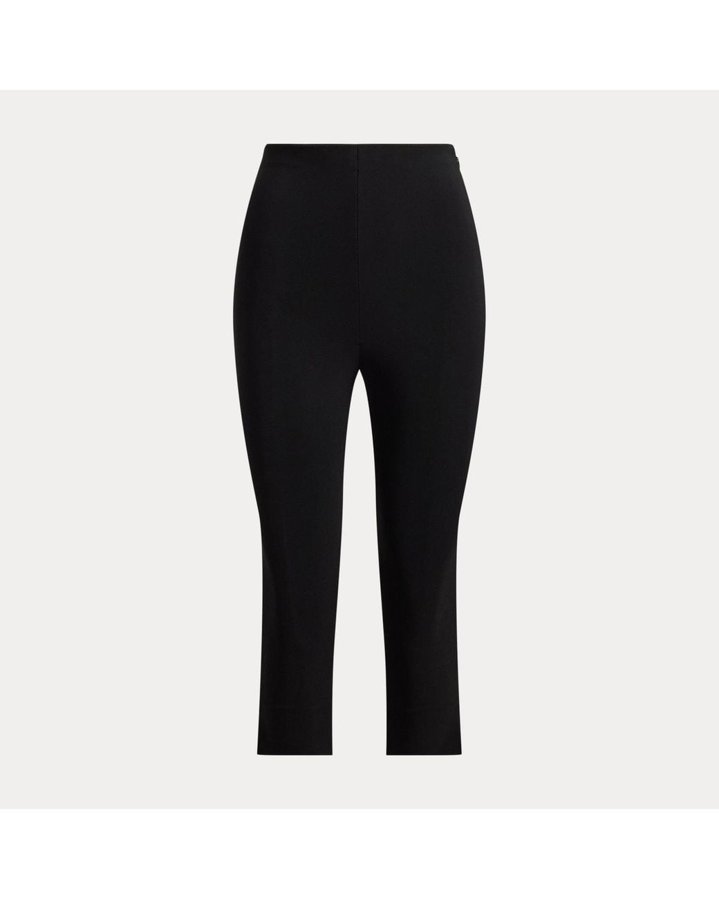 Ralph Lauren Black Sampson Jersey Cropped Trousers