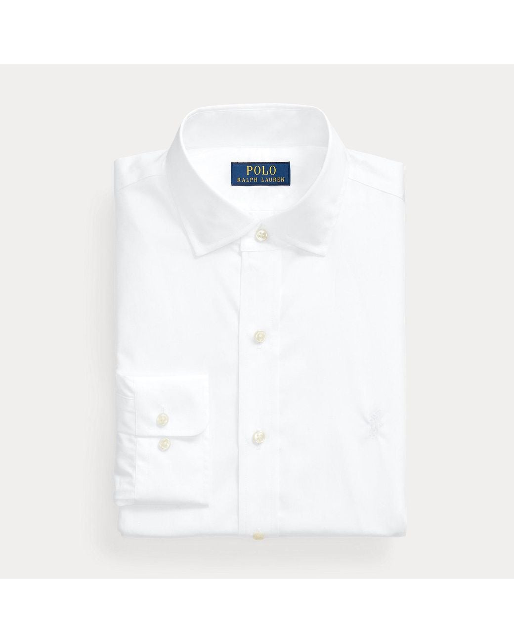 Polo Ralph Lauren White Custom Fit Poplin Shirt for men