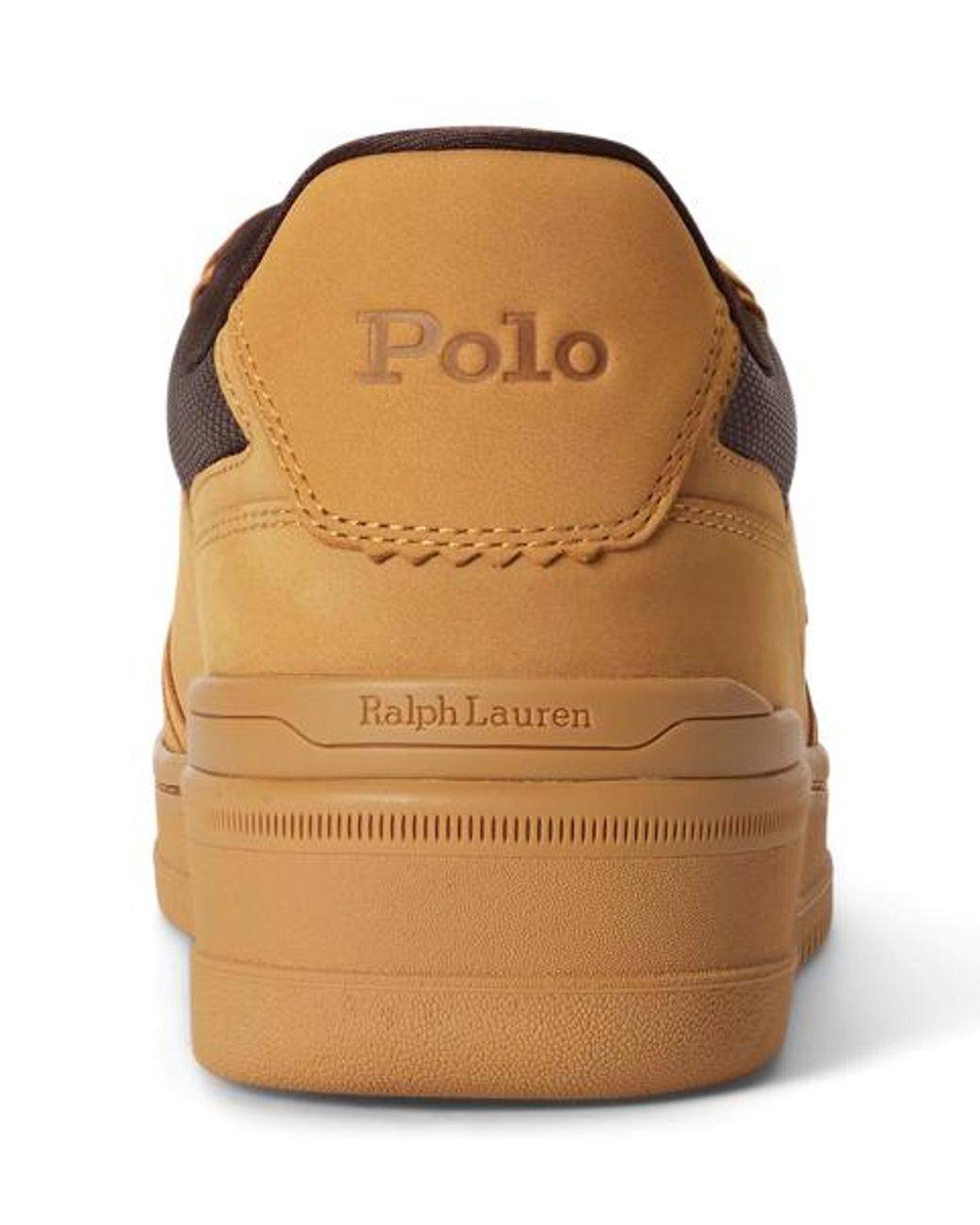 Polo Ralph Lauren Brown Open Masters Nubuck-Panelled Trainer for men