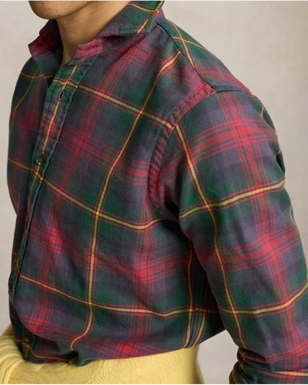 Polo Ralph Lauren Black Classic Fit Plaid Flannel Shirt for men