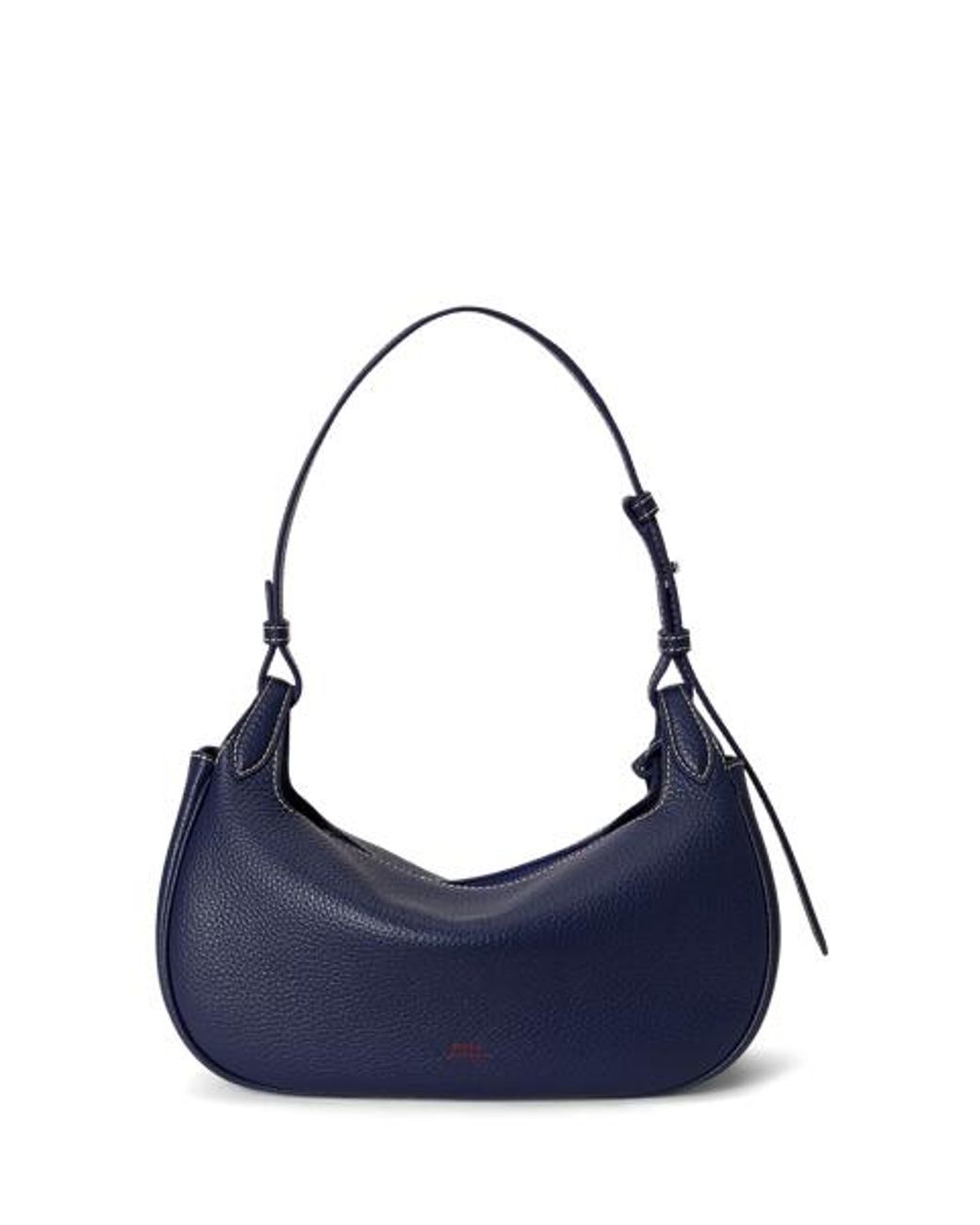 Ralph Lauren Blue Polo Play Leather Shoulder Bag