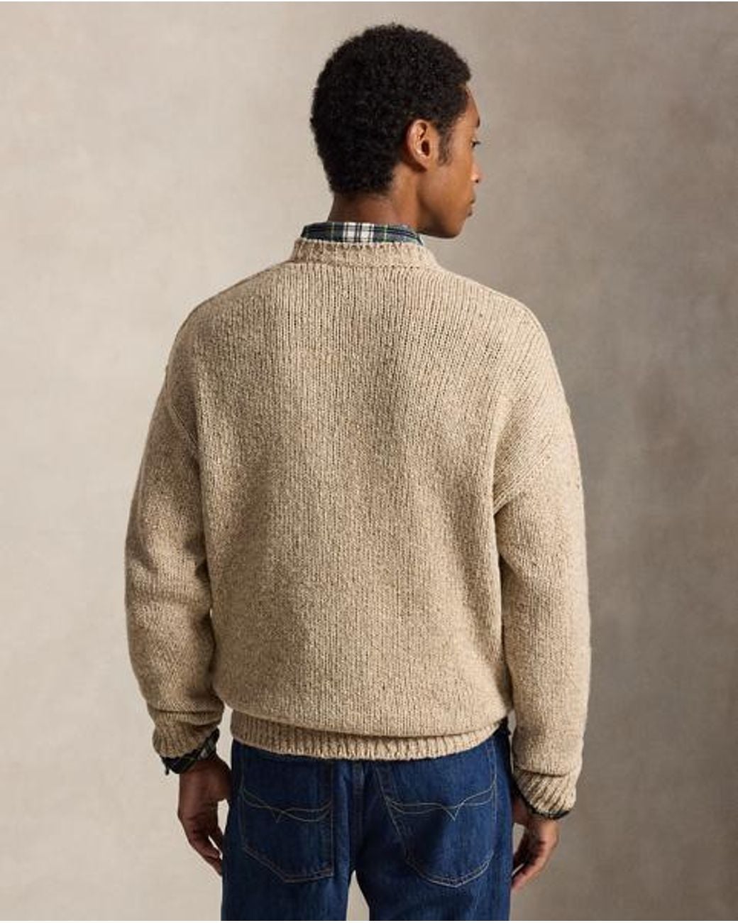Polo Ralph Lauren Natural Wool-Blend Crewneck Jumper for men