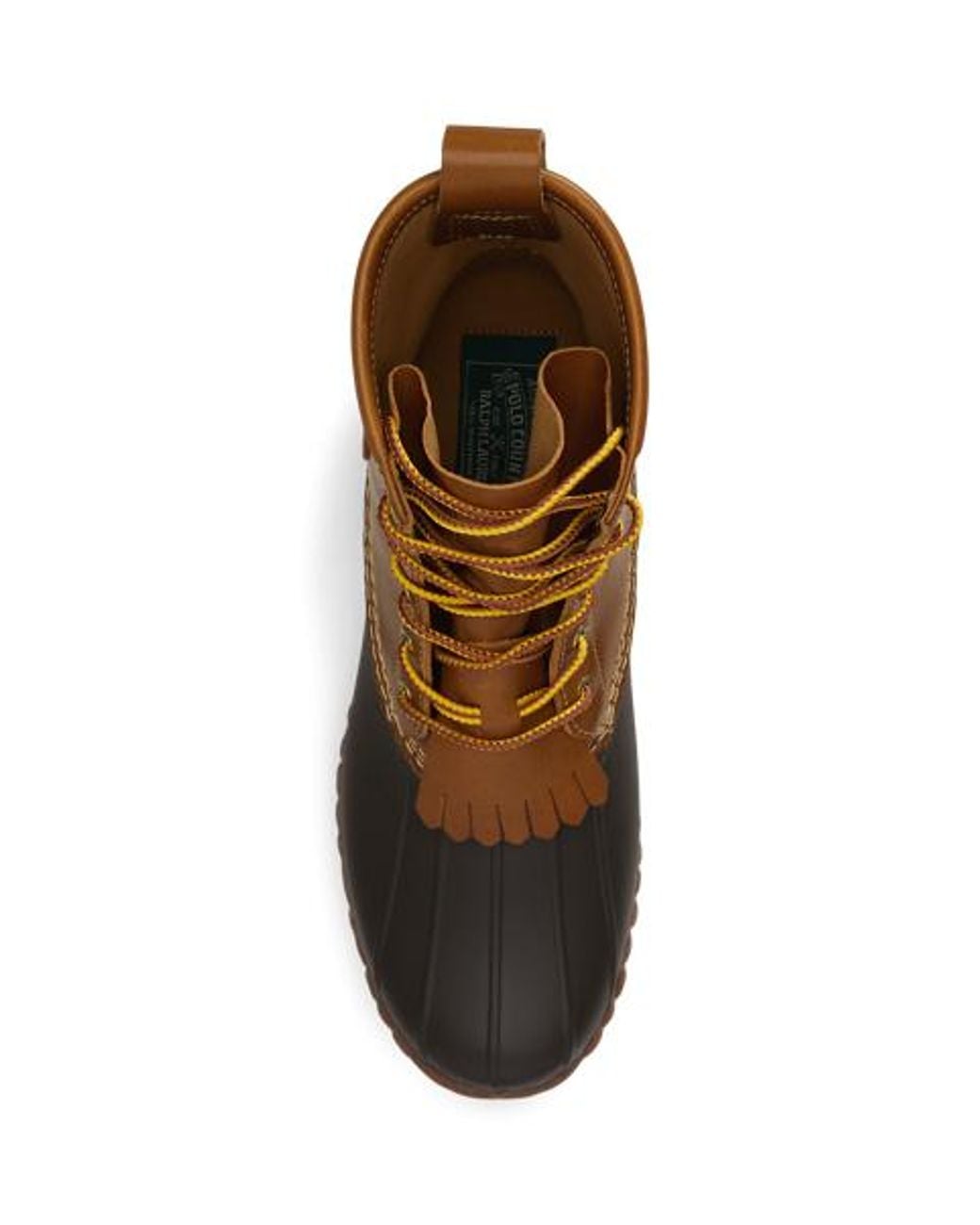 Polo Ralph Lauren Brown Harvey Leather Duck Boot for men