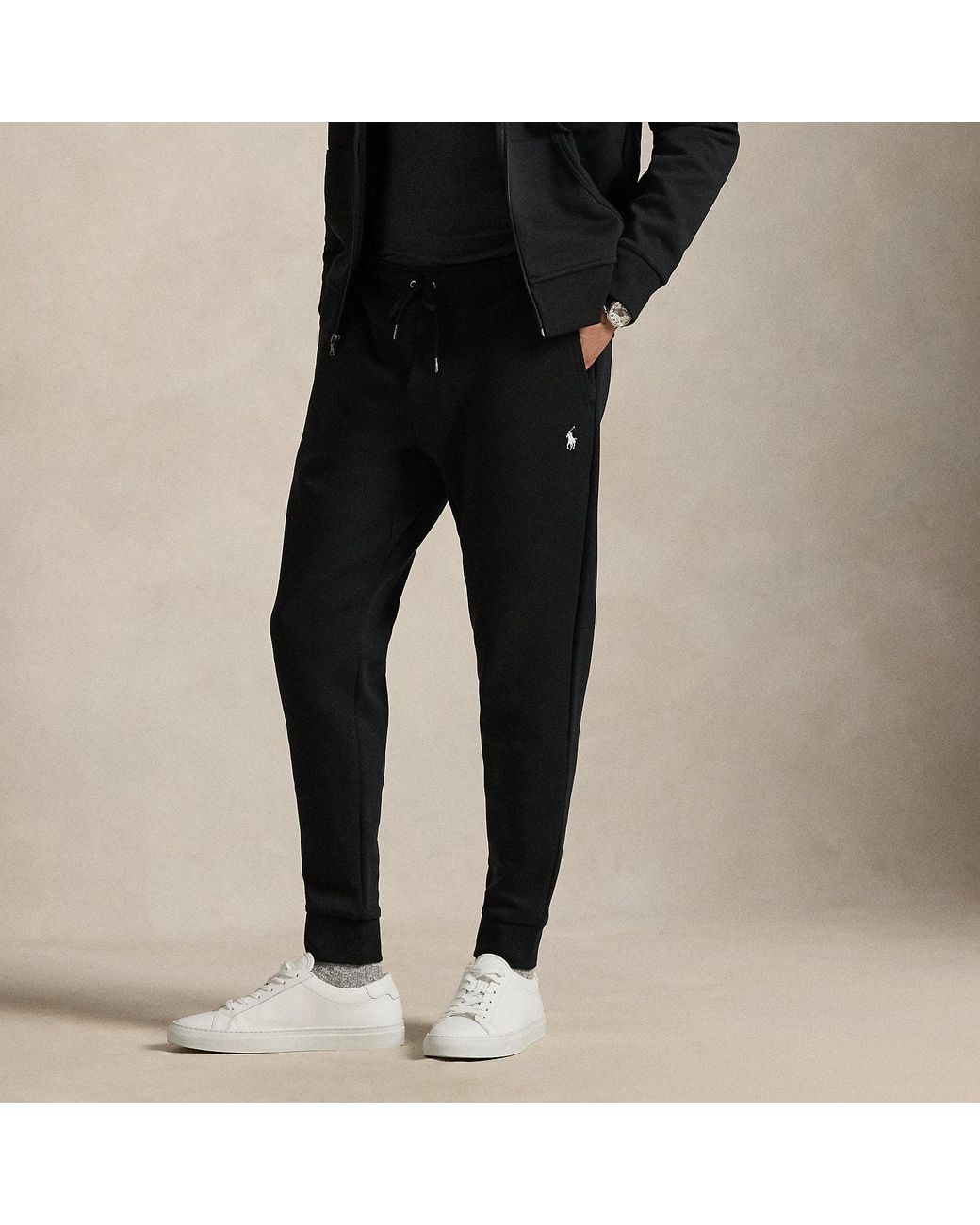Polo Ralph Lauren Black Double-knit Joggers for men