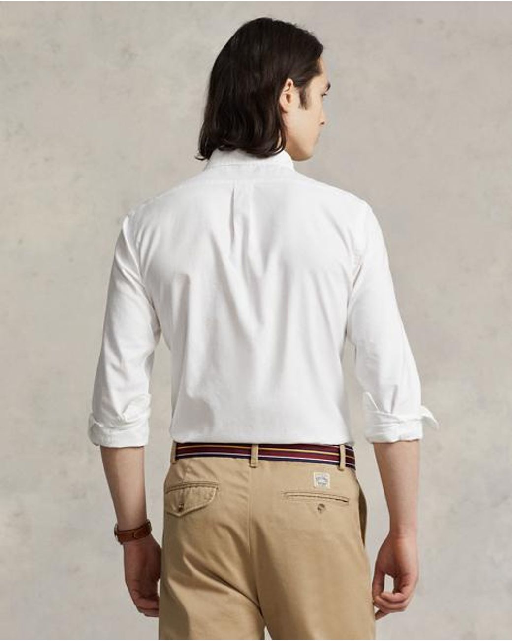 Polo Ralph Lauren White Custom Fit Oxford Shirt for men