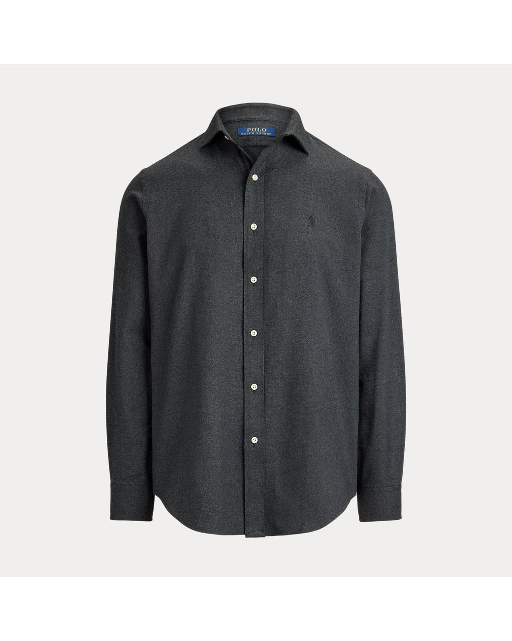 Polo Ralph Lauren Black Custom Fit Performance Twill Shirt for men