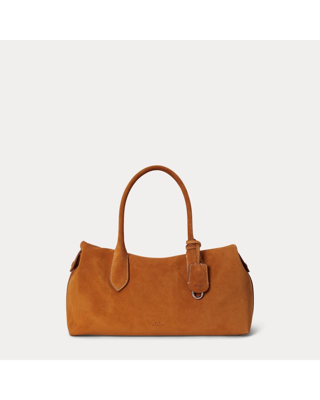 Polo Ralph Lauren Green Bellport Suede Satchel