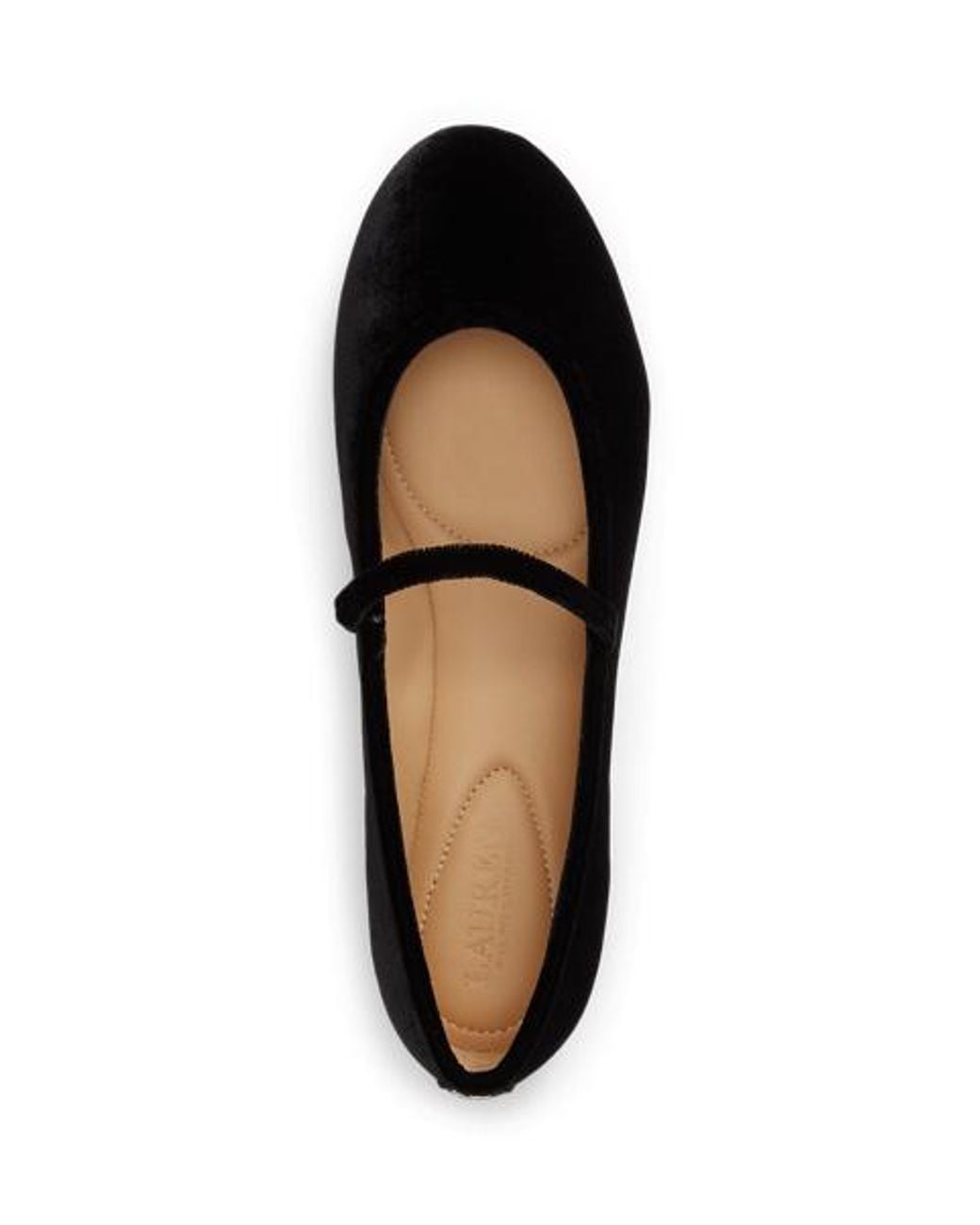 Ralph Lauren Black Jayna Velvet Mary Jane Flat