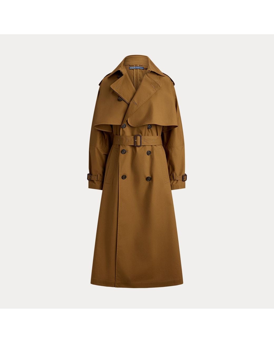 Polo Ralph Lauren Brown Capelet Trench Coat