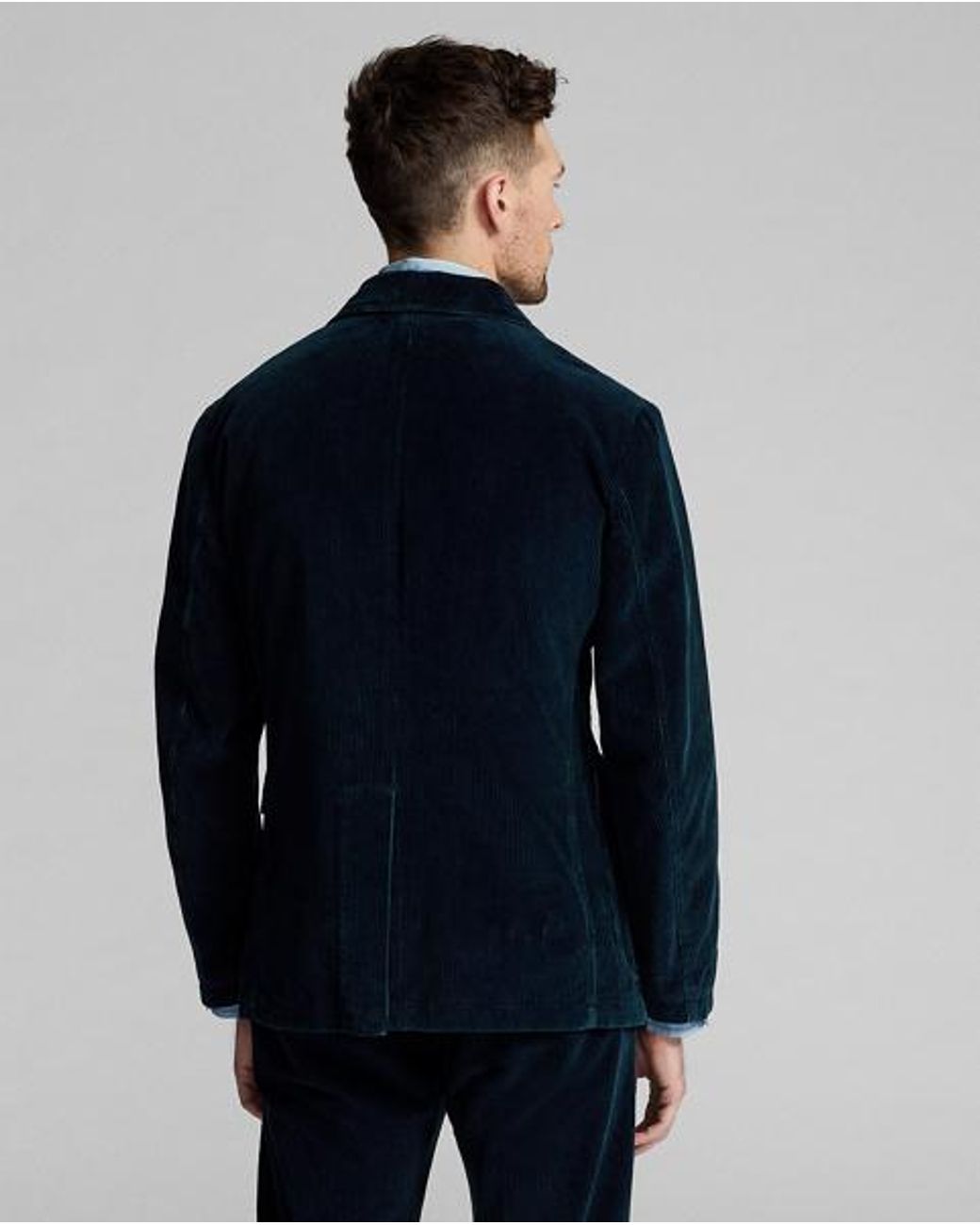 Ralph Lauren Blue Unconstructed Corduroy Sport Coat for men