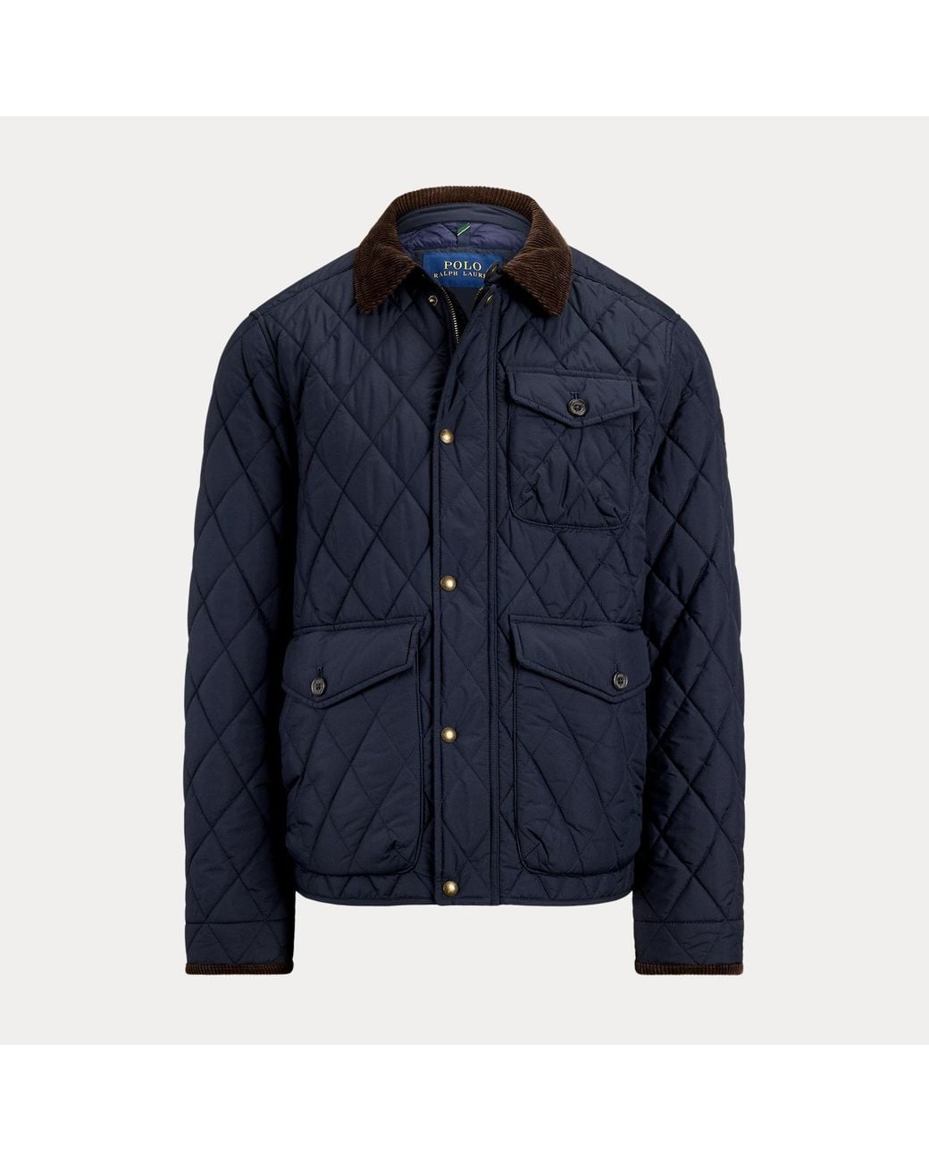 Polo Ralph Lauren Blue Water-repellent Quilted Jacket for men