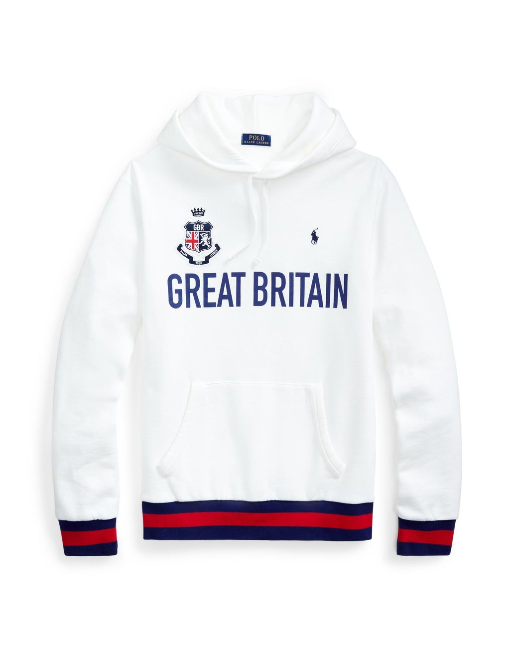 Polo Ralph Lauren The Great Britain Hoodie in White for Men | Lyst