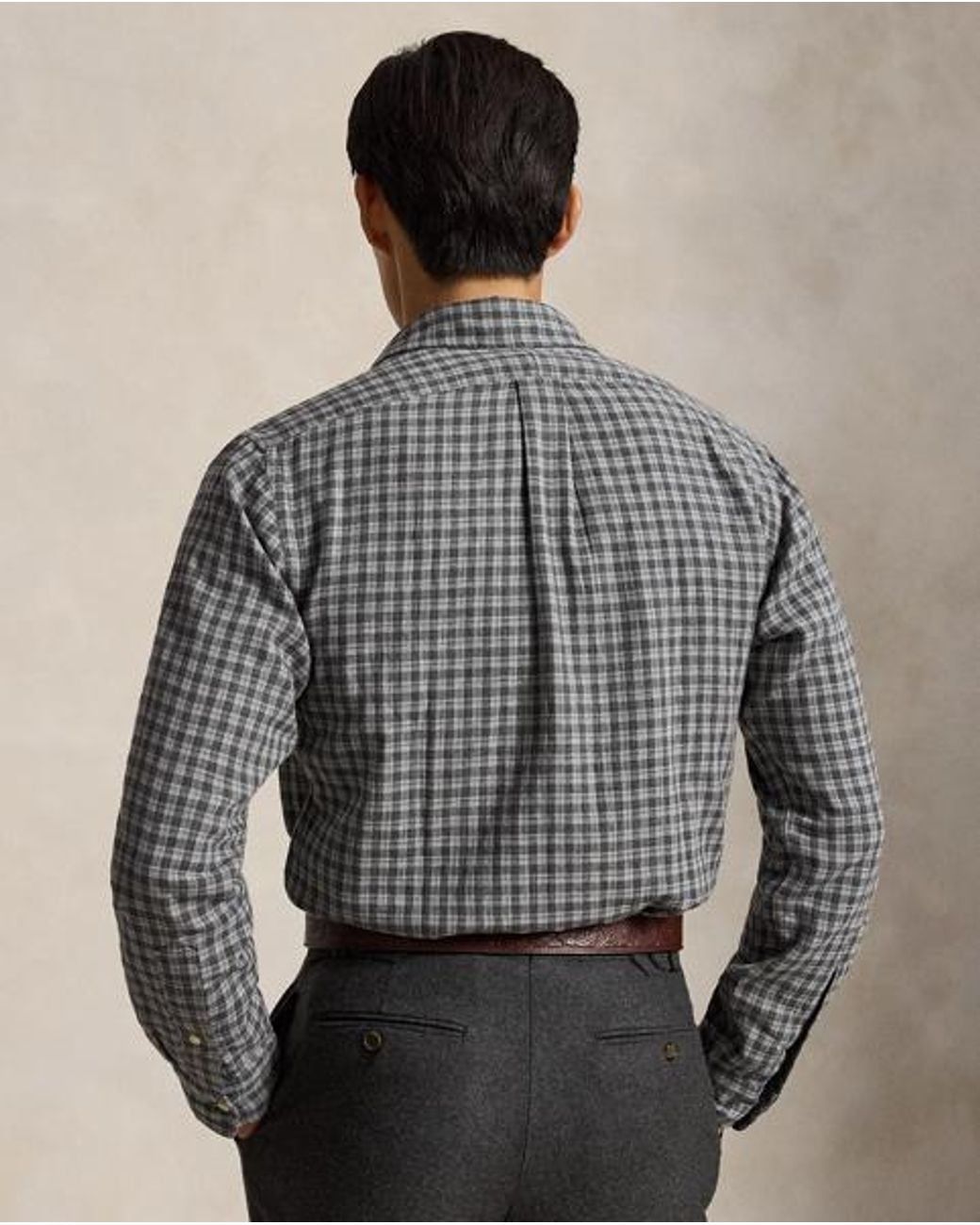 Polo Ralph Lauren Black Custom Fit Double-Faced Shirt for men