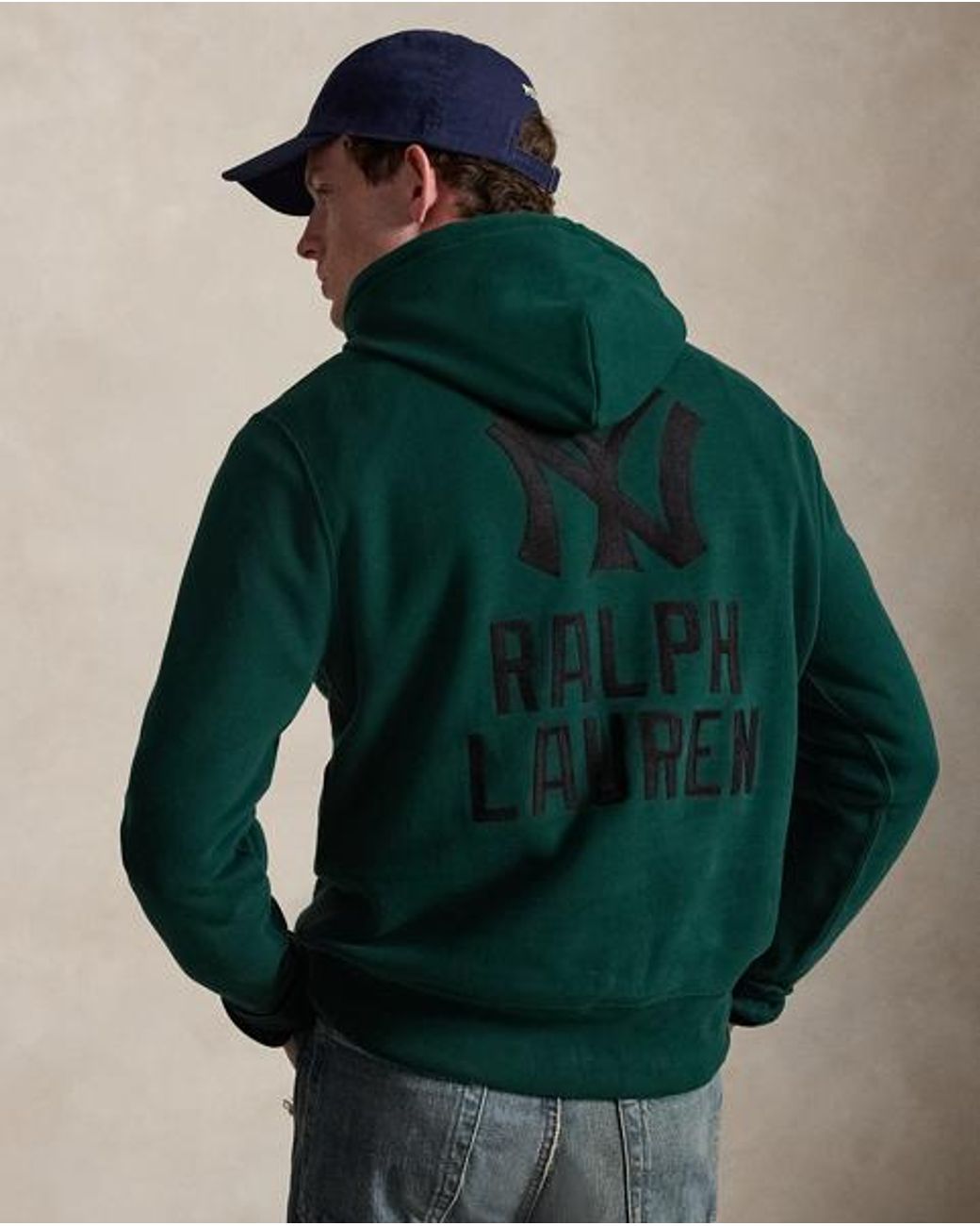 Polo Ralph Lauren Green Polo Ralph Lauren Lauren Yankees Hoodie for men