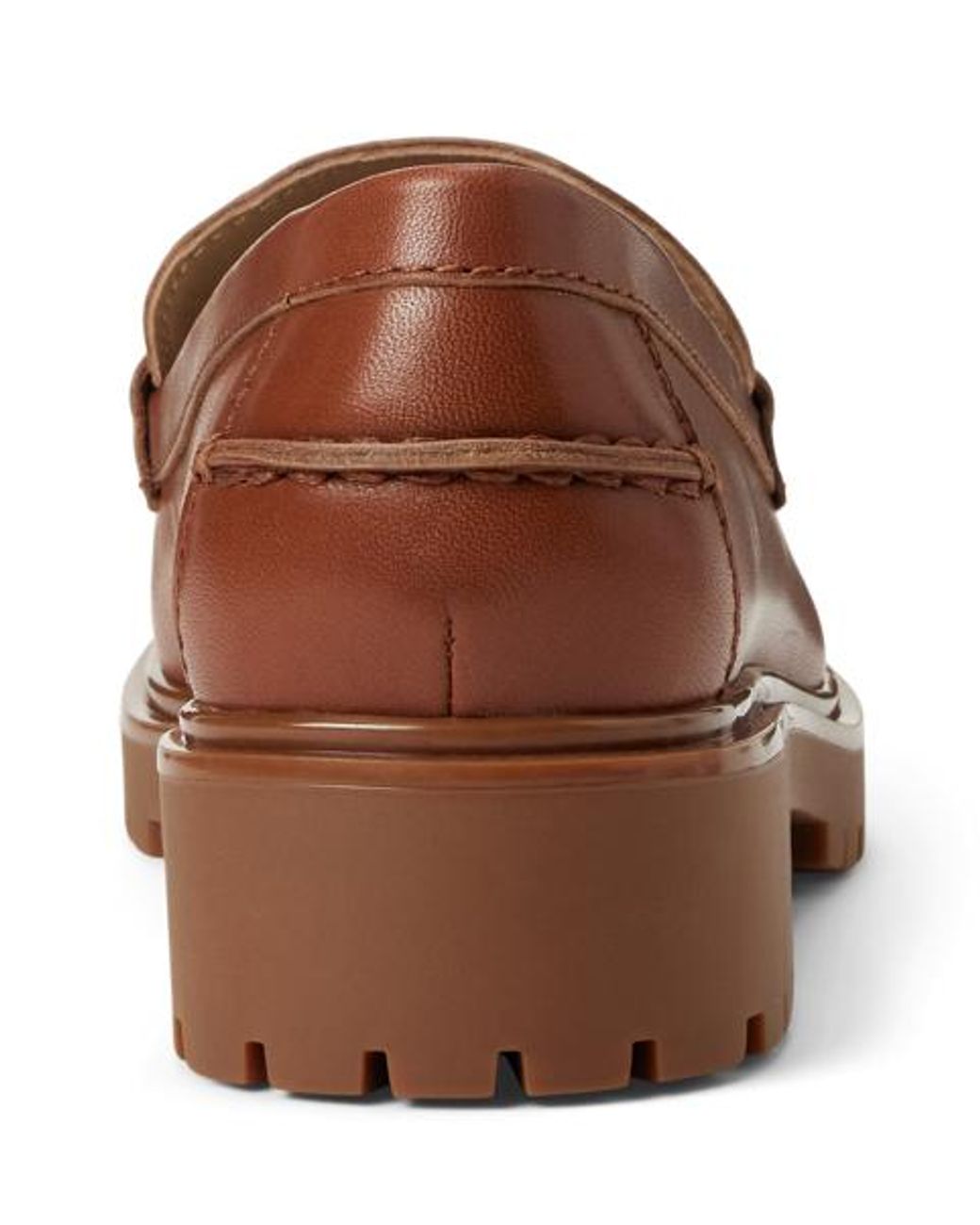 Ralph Lauren Brown Marli Calfskin Penny Loafer