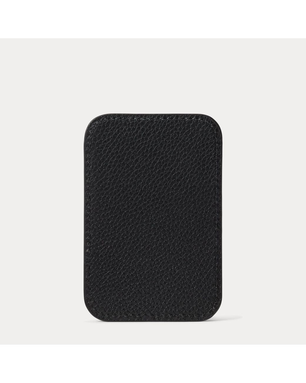 Polo Ralph Lauren Black Leather Card Case With Magsafe for men