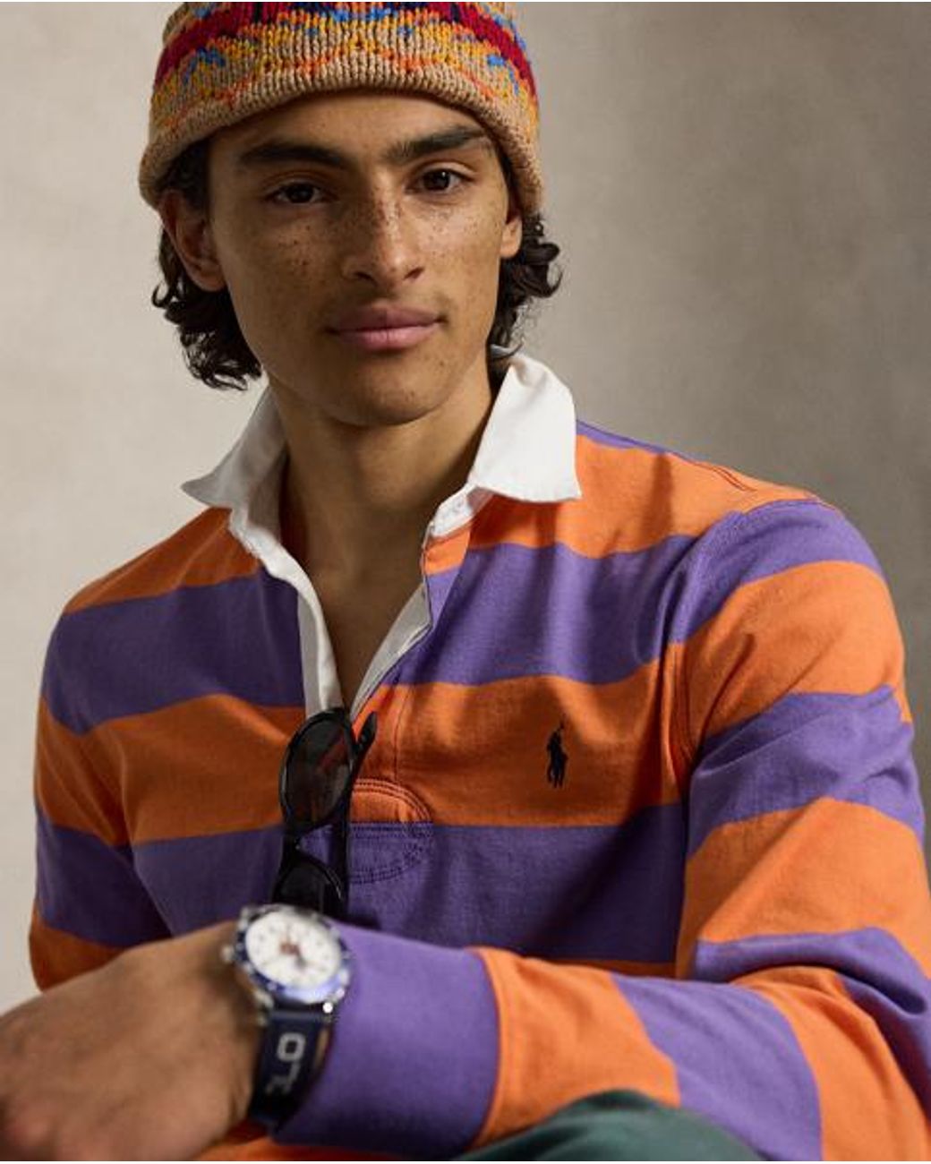 Polo Ralph Lauren Blue The Iconic Rugby Shirt for men