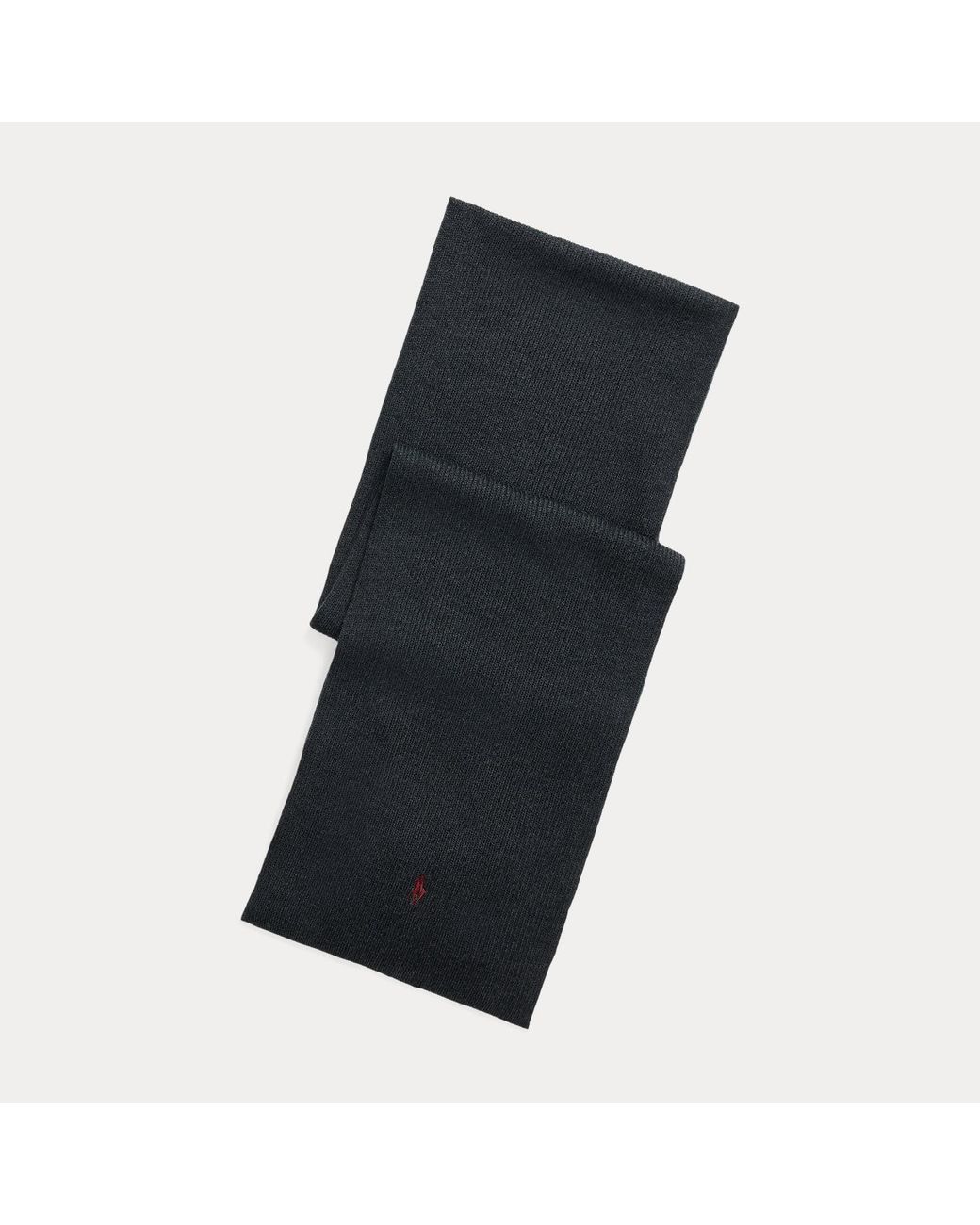 Polo Ralph Lauren Blue Signature Pony Wool Scarf for men