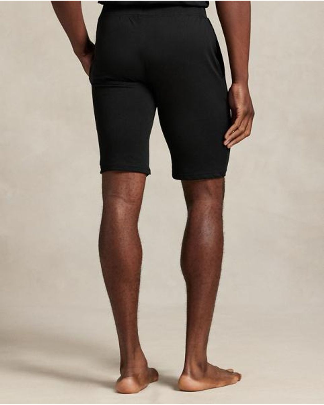 Polo Ralph Lauren Black Cotton Jersey Sleep Short for men