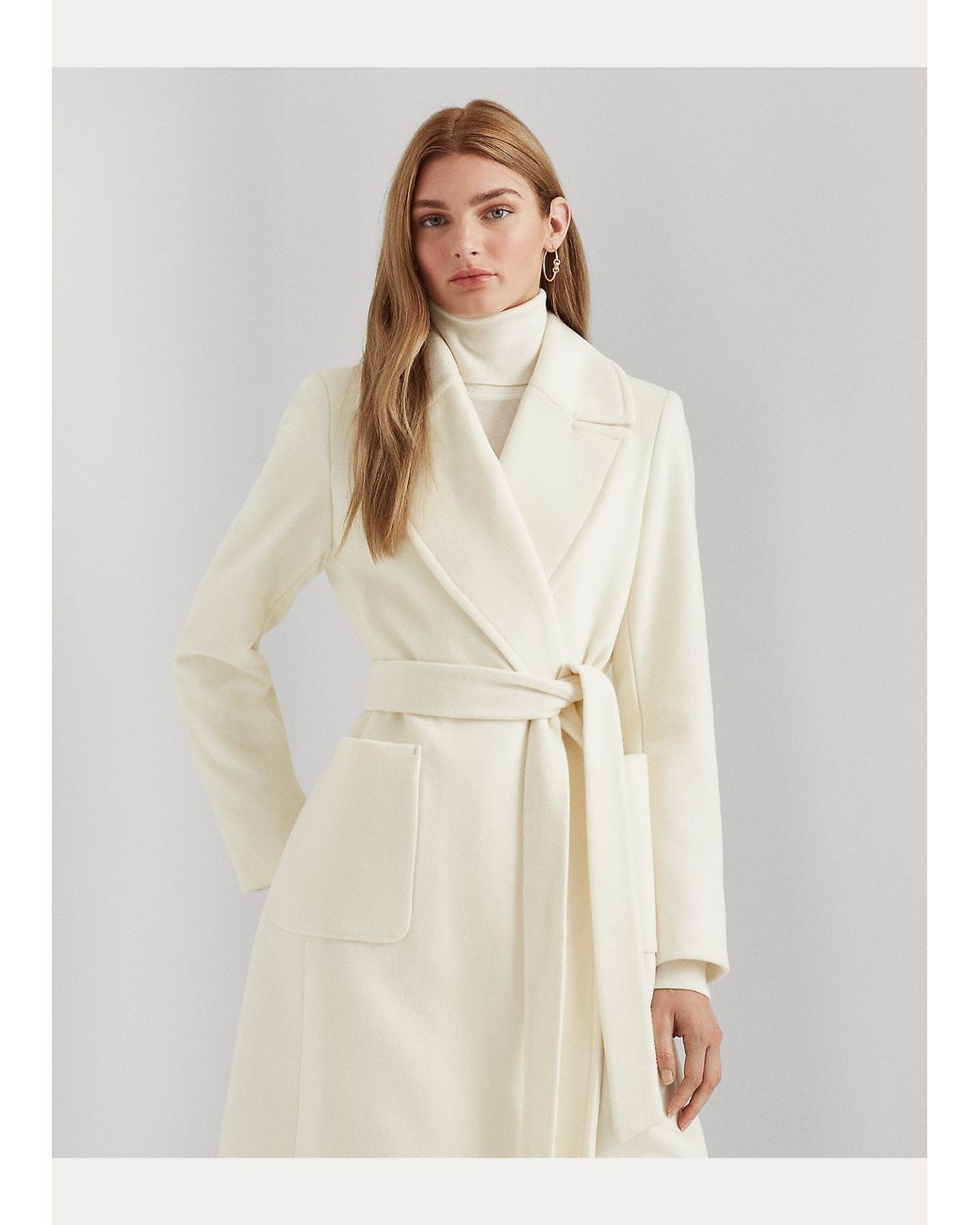 Ralph lauren shop moda cream coat