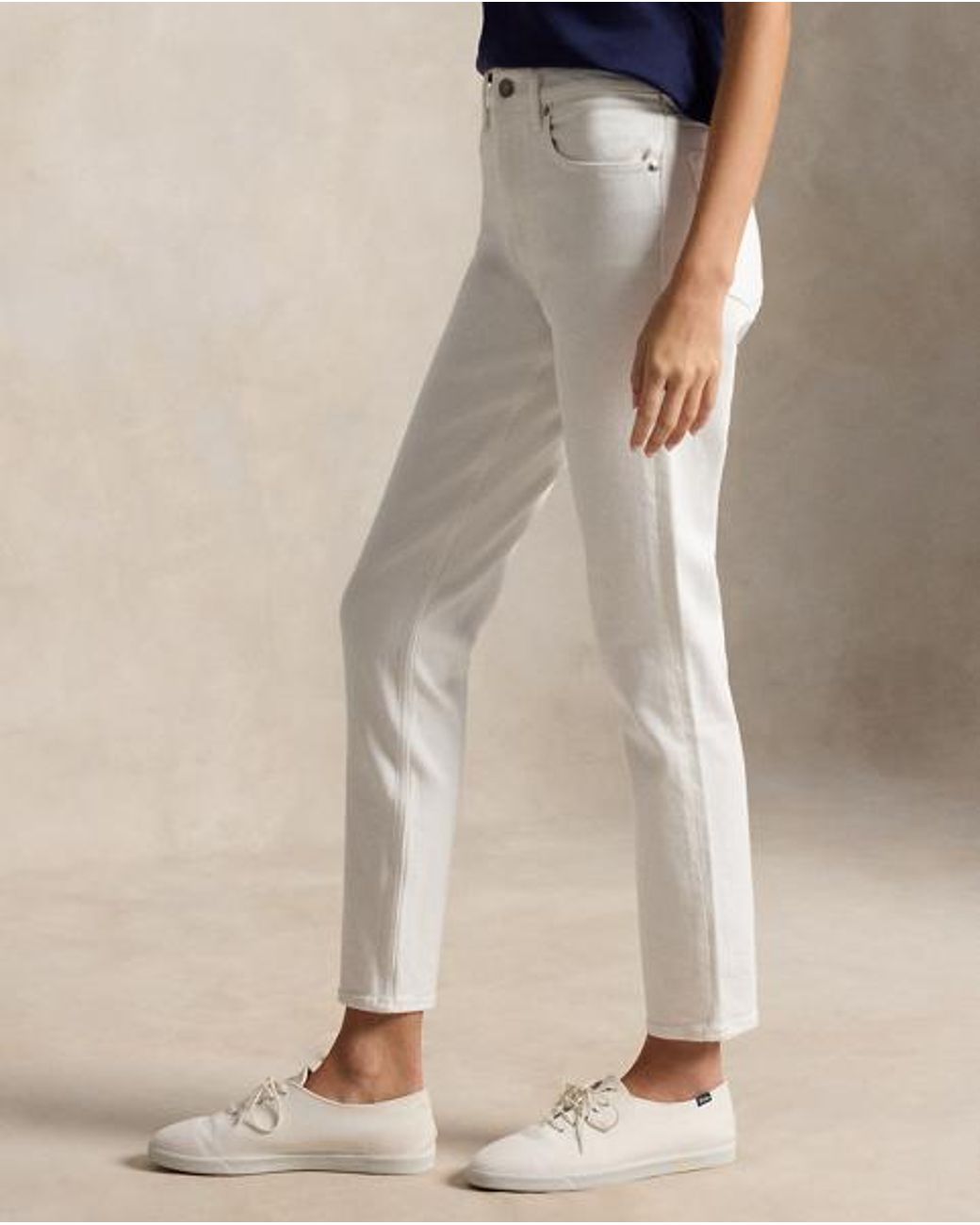 Ralph Lauren Natural Mid-Rise Super-Slim Jean
