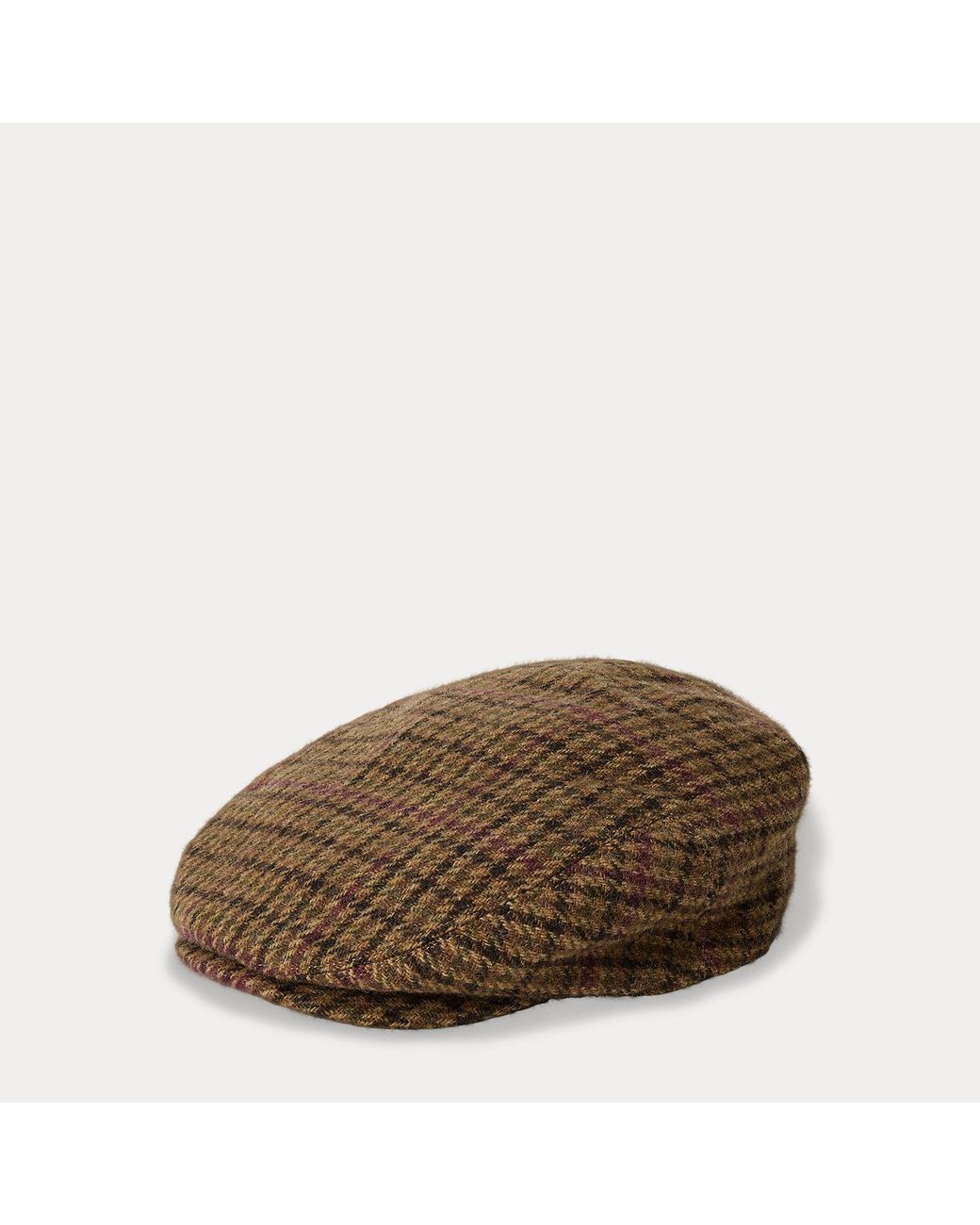 Polo Ralph Lauren Brown Wool Tweed Driver's Cap for men
