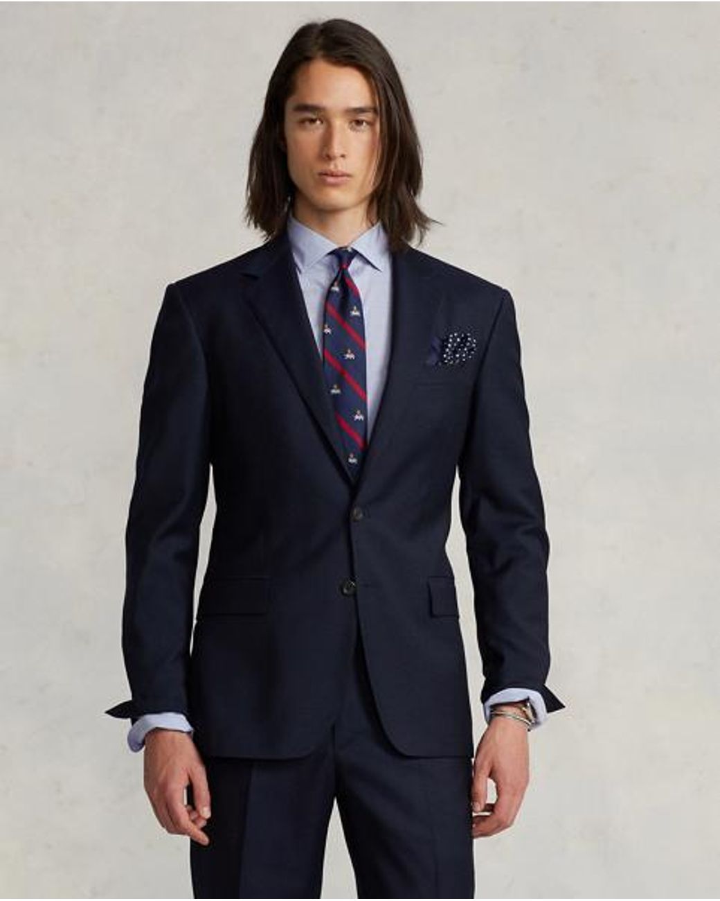 Polo Ralph Lauren Blue Custom Fit Poplin Shirt