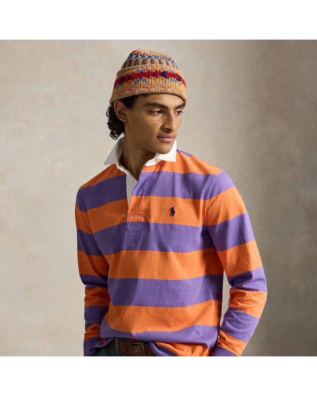 Polo Ralph Lauren Blue The Iconic Rugby Shirt for men