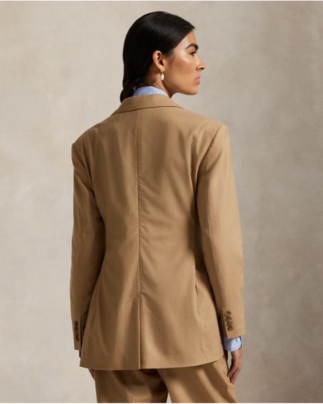 Polo Ralph Lauren Natural Stretch-Wool Two-Button Blazer