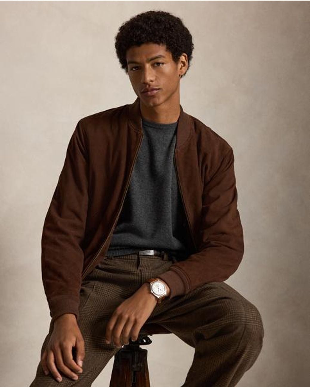 Polo Ralph Lauren Black Wool Crewneck Sweater for men
