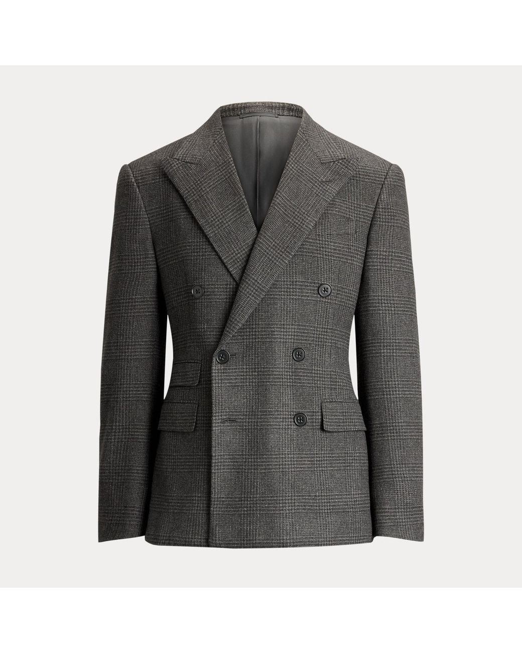 Ralph Lauren Black Gregory Handmade Glen Plaid Wool Suit for men